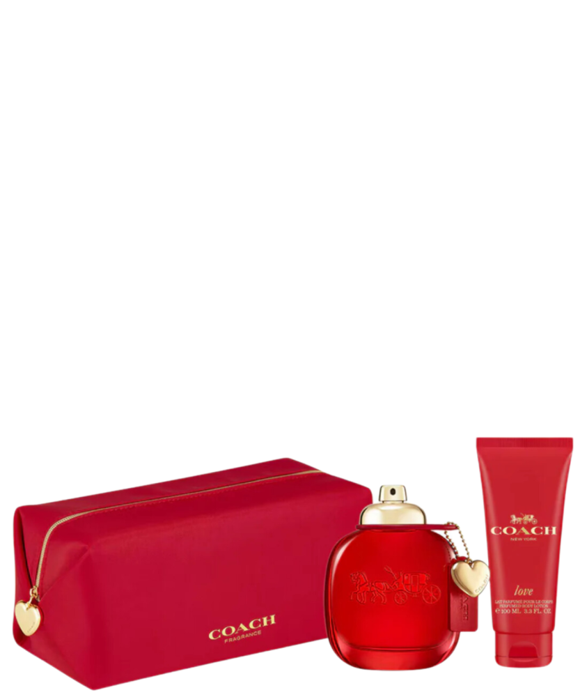 Coach Love For Women EDP 90ml + Perfumed Body Lotion 100ml + Bag