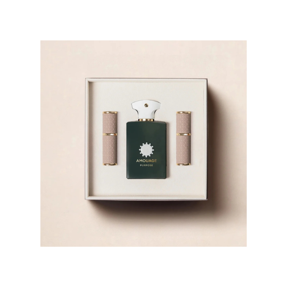 Amouage Purpose Eau de Parfum Unisex 100ml + Purpose 50 Extrait de Parfum Unisex 10x2ml Travel Sprays 3 Pieces