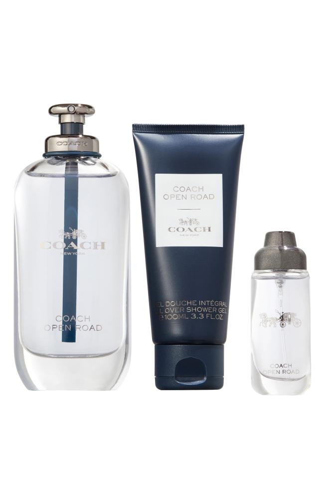 طقم عطر أوبن رود من كوتش للرجال أو دو تواليت 100 مل + أو دو تواليت 15 مل + جل استحمام 100 مل