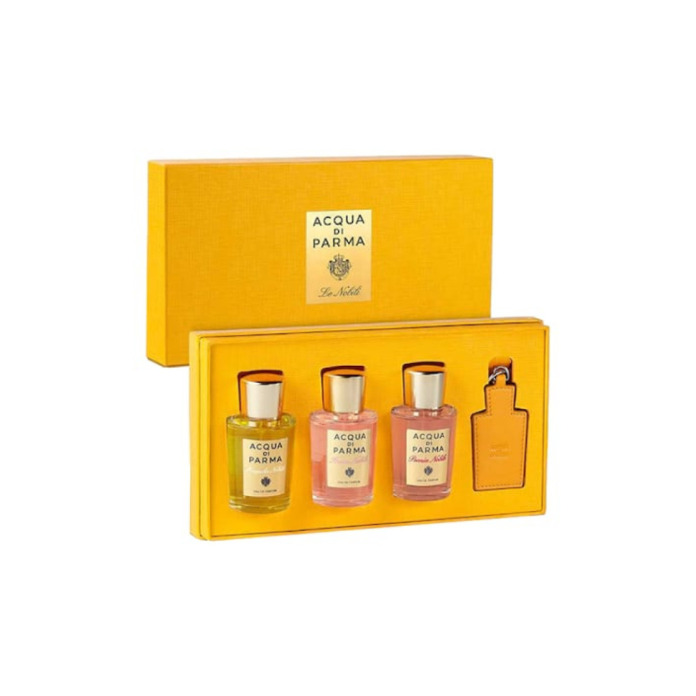 Acqua di Parma Le Nobili Magnolia Nobile, Rosa Nobile, Peonia Nobile Eau de Parfum for Women 20x3ml, Medal
