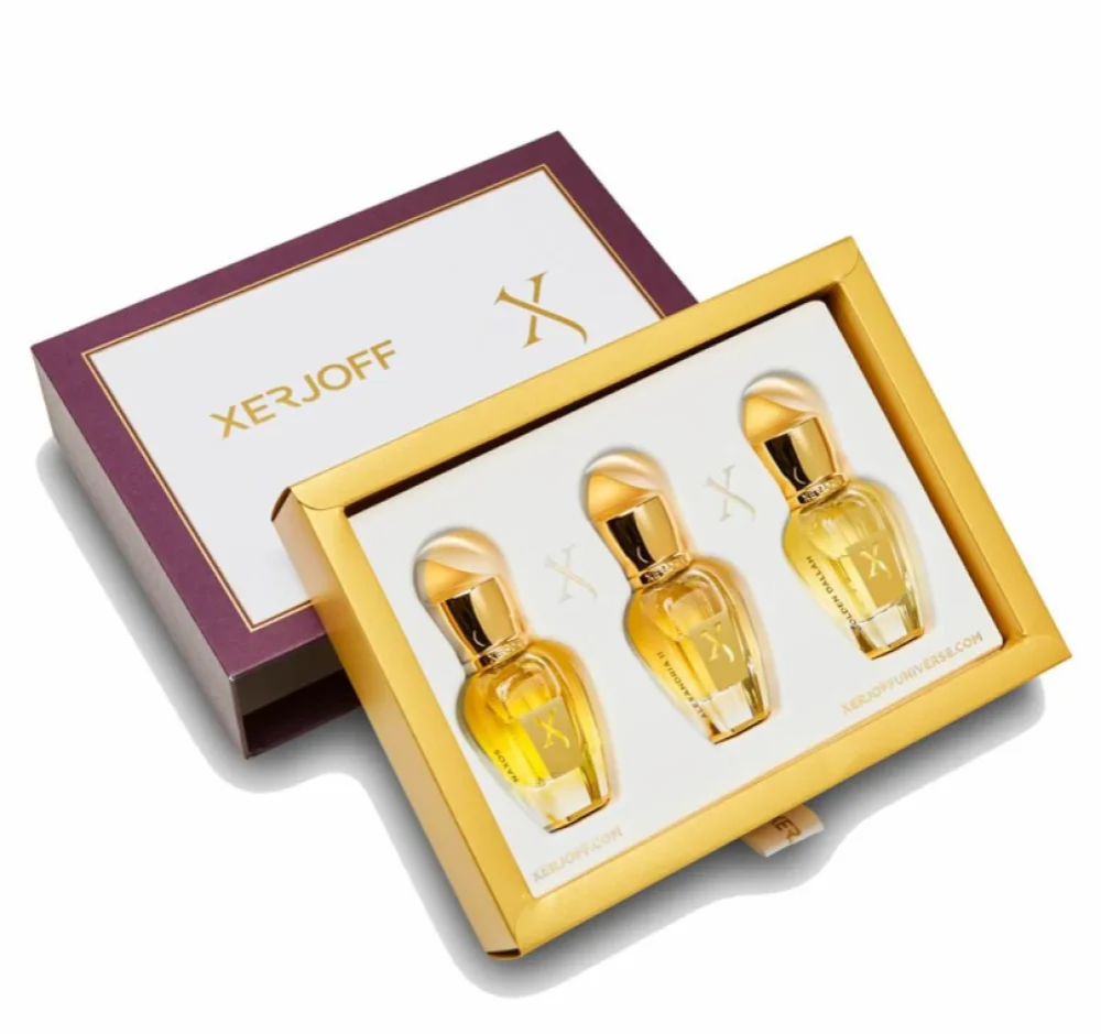 Xerjoff Discovery III Naxos Eau de Parfum, Alexandria II Parfum, Golden Dallah Parfum Unisex Set 15X3 ml