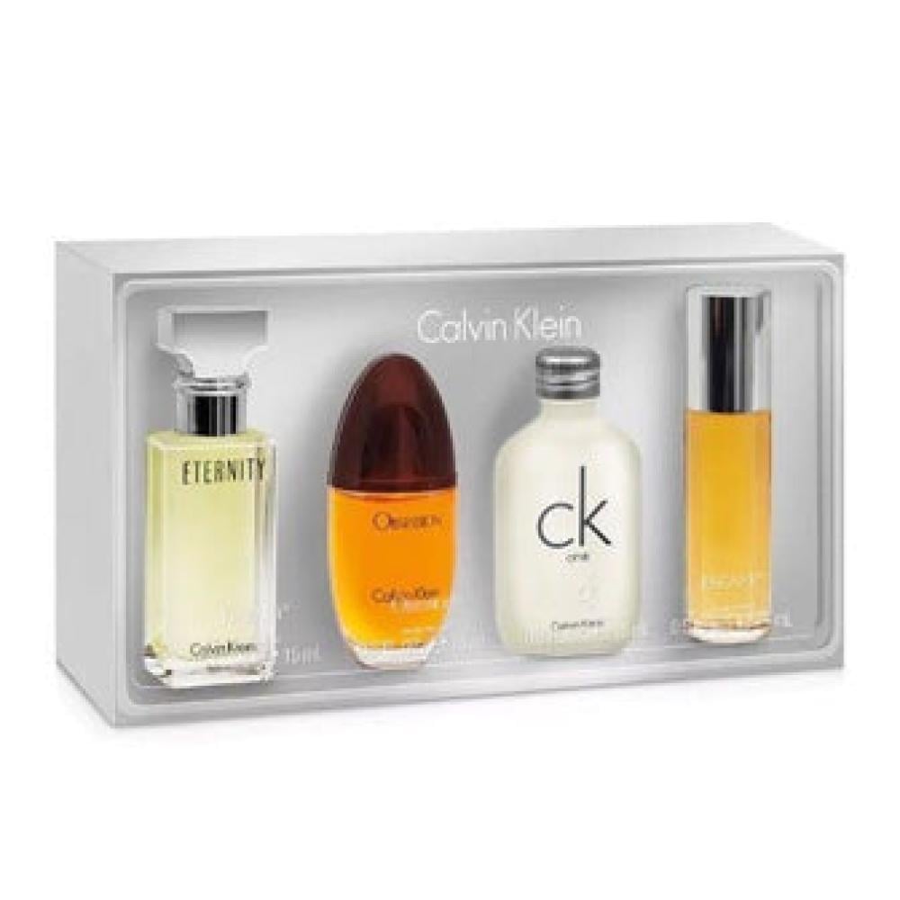 Calvin Klein Miniatures Set (Eternity+Obsession+CK One+Escape) (Unisex/Women) Eau de Parfum Spray 3x15ml + Eau de Toilette Splash 15ml