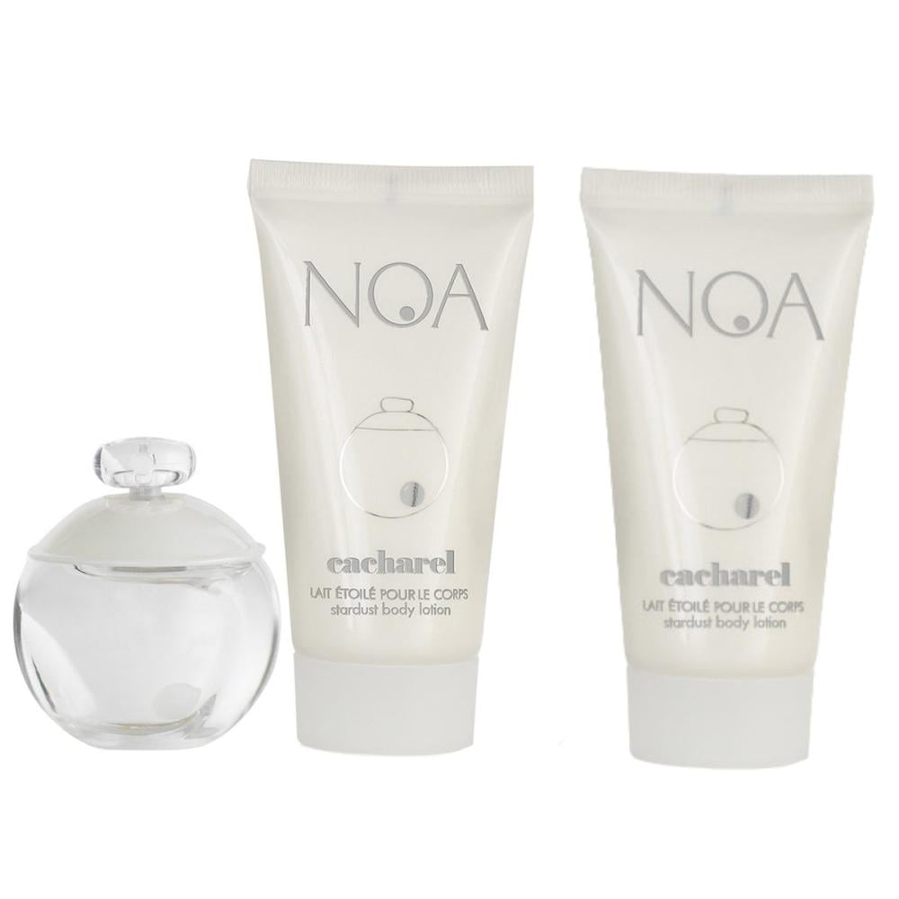 Cacharel Noa Perfume Set for Women, Eau de Toilette 100ml + Stardust Body Lotion 2×50ml