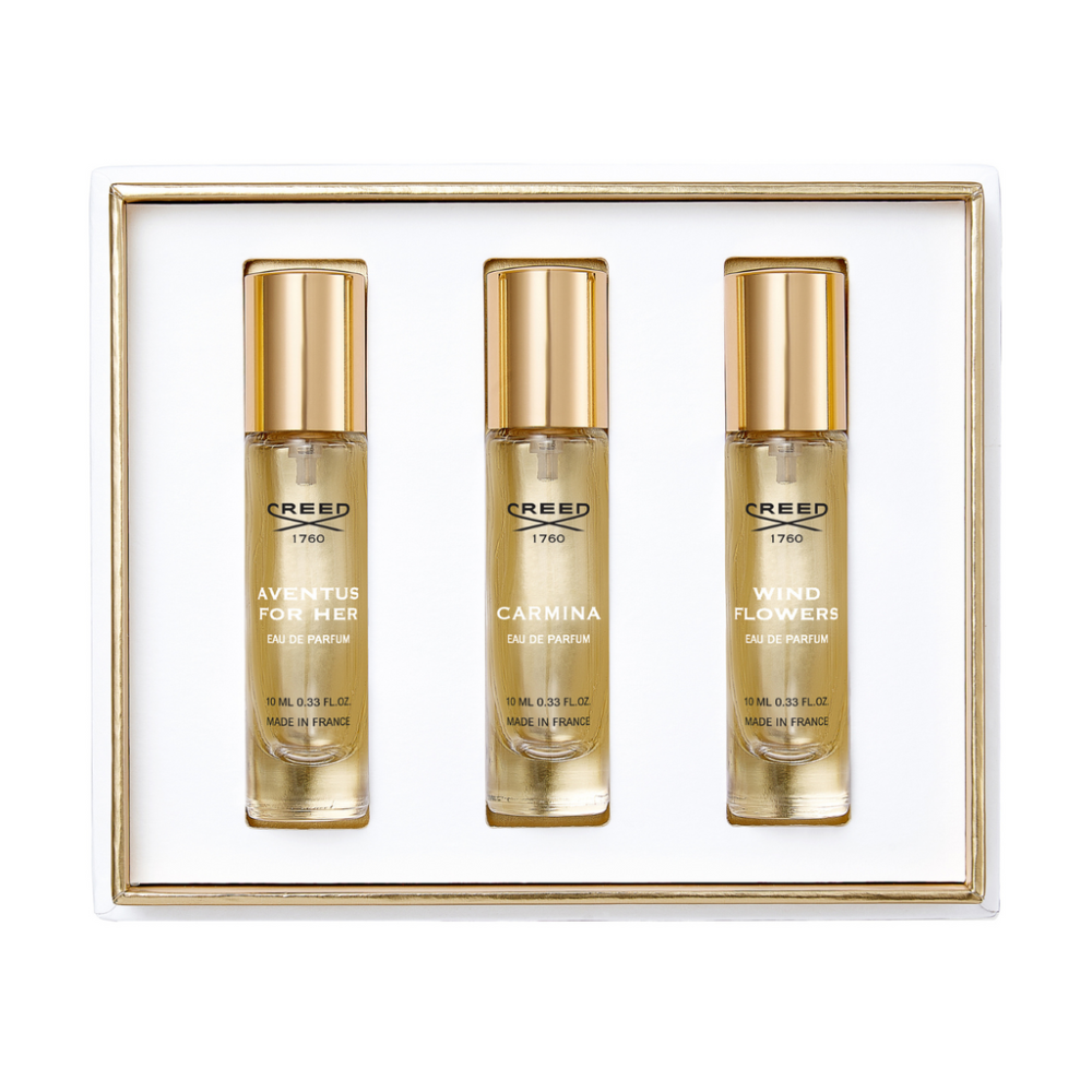Creed Aventus For Her + Carmina + Wind Flowers Perfume Set For Women Eau de Parfum 3 x 10ml